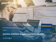 Solution Architect Angebotssysteme (m/w/d) - Steinhagen (Nordrhein-Westfalen)