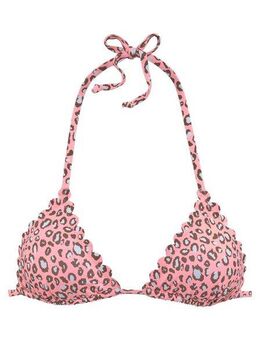 LASCANA Triangel-Bikini-Top Mae, farbenfroher Animalprint, herausnehmbare Cups