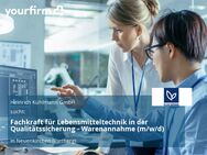 Fachkraft für Lebensmitteltechnik in der Qualitätssicherung - Warenannahme (m/w/d) - Rietberg Zentrum