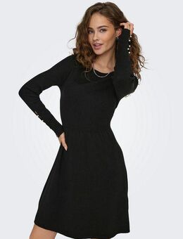 ONLY Midikleid ONLNATASCHA LS PEARL O-NECK DRESS CC KNT Sommerkleid