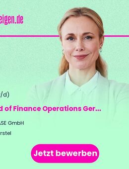 Head of Finance Operations Germany (m/w/d) - Hörstel