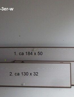 Knaus Südwind Set 3er Möbeltüren Türblatt-Abmessungen ca 184x50 bzw 130x32 (2x) - perfekt für Selbstausbauer (helles Design weiß) - Schotten Zentrum