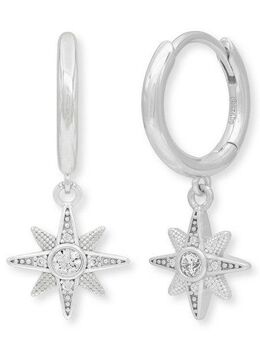 Engelsrufer Paar Creolen Twinkle, twinkle, little Star, Stern, mit Zirkonia (synth)