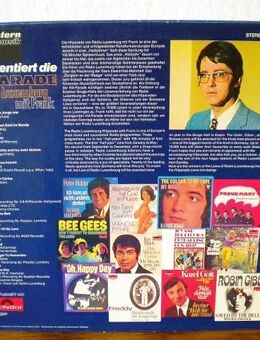 Stern präsentiert die Hitparade von Radio Luxemburg mit Frank-Vinyl-LP,ca. 1970 - Linnich