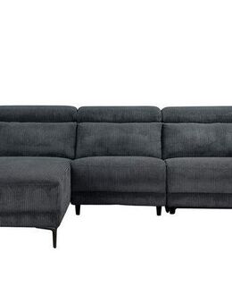 Home affaire Ecksofa Lund in Cord, L-Form, 261 cm, manuelle und elektr. Relaxfunktion, USB-C und Kopfteilverstellung