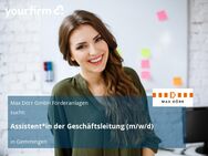 Assistent*in der Geschäftsleitung (m/w/d) - Gemmingen