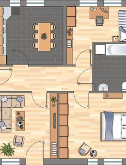 WBS Erforderlich - 3-Zimmer-Wohnung mit Garten in Hannover Bemerode - Hannover
