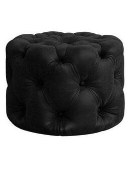 Places of Style Hocker FOLLINA, Polsterhocker mit klassischer Chesterfield-Knopfheftung