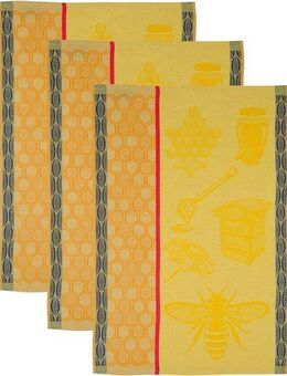 ROSS Geschirrtuch Biene, (Set, 3-tlg), Motivtuch, aus 100% Baumwolle
