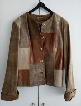 Velours Leder Jacke im Landhausstil - Essen