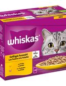Multipack Whiskas Senior Frischebeutel 12 x 85 g - 11+ Geflügelauswahl in Gelee in 00000