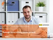 Referent Fachrichtung Steuer (m/w/d) - Stuttgart