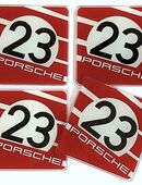 4 St. Porsche 917 Team Salzburg Design Bierdeckel Untersetzer Getränke Gläser NEU OVP in 35279