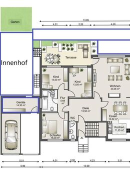 5-Zimmerwohnung in Malsch (EG) mit Gartennutzung - Malsch (Landkreis Karlsruhe)