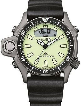 Citizen Taucheruhr JP2007-17W, (2-tlg., inkl. Bandverlängerung), Armbanduhr, Quarzuhr, Herrenuhr, bis 20 bar wasserdicht, Datum