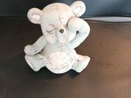 Teddybär Spardose Keramik ca. 14cm hoch ca. 8cm breit ca. 11cm lang - Essen