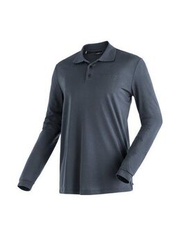 Maier Sports Poloshirt Ulrich L/S Herren Funktionsshirt, langarm Freizeitshirt mit Hemdkragen, Reg. Fit