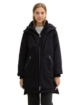 TOM TAILOR Denim Winterjacke mit Kapuze