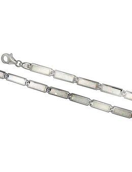 Vivance Armband 925/- Sterling Silber Opal weiß
