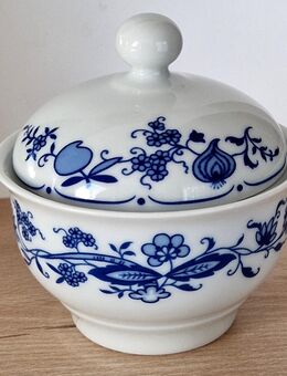 Zuckerdose Zwiebelmuster Echt Kobalt Henneberg Porzellan - Creuzburg