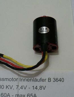 Brushlessmotor Innenläufer B3640 3200KV, 7,4V-14,8V 60A- max 65A - Rheda-Wiedenbrück