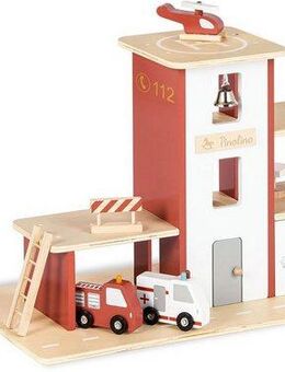 Pinolino® Spiel-Feuerwehrwache Feuerwache Ben (12-tlg), FSC® - schützt Wald
