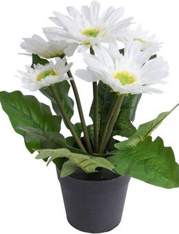 Kunstblume Gerbera mit 5 Blüten, Botanic-Haus, Höhe 26 cm