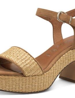 Tamaris Sandalette, Blockabsatz, Plateau, Riemchensandale mit Touch it-Ausstattung