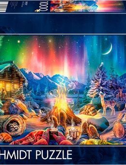 Schmidt Spiele Puzzle Lagerfeuerromantik unterm Sternenhimmel, 1000 Puzzleteile, Made in Germany