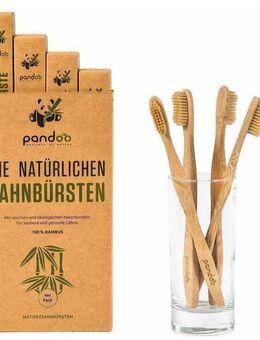 Pandoo Kinderzahnbürste Bambus (4er Set) - Stuttgart
