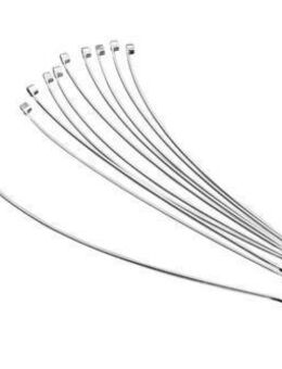 Kabelbinder 10er Set chrom silber silver 8" 20 cm Chopper Bobber - Eschershausen
