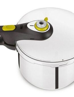 Tefal Schnellkochtopf Secure 5 Neo, Dampfkochtopf Induktion, Fassungsvermögen 6L, Edelstahl (1-tlg), 5-fach Sicherheitssystem, geeignet für alle Herdarten, P25307