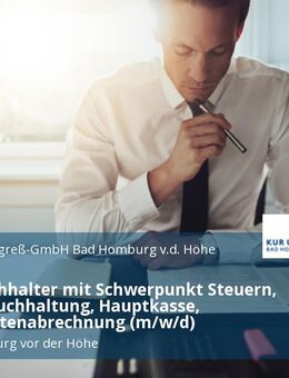 Bilanzbuchhalter mit Schwerpunkt Steuern, Anlagenbuchhaltung, Hauptkasse, Nebenkostenabrechnung (m/w/d) - Bad Homburg (Höhe)