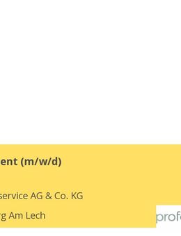 Teamassistent (m/w/d) - Landsberg (Lech)