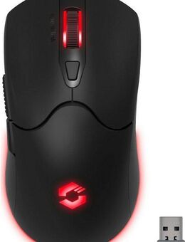 Speedlink VELOX Rechargeable RGB, PC Maus kabellos mit Akku wiederaufladbar Gaming-Maus (Funk, 4800dpi, programmierbar, USB Nano Empfänger, RGB LED Beleuchtung)