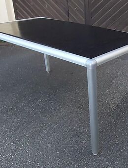 Designer-Tisch-Sonderanfertigung, Holzplatte Eiche Furnier, schwarz gebeizt, 155 x76 cm - Simbach (Inn) Zentrum