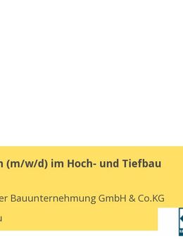 Bauleiter/in (m/w/d) im Hoch- und Tiefbau - Heidenau (Sachsen)