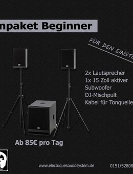 [VERMIETUNG] Tonpaket Beginner Hochzeiten Events - Magdeburg