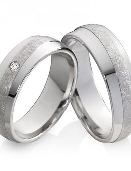Silberring SB80 mit Gravur & Diamant – Unikate - Aholming