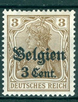 Deutsche Bes. 1914-18 Belgien postfrisch Nr. 11 mit Falz - Porta Westfalica Zentrum