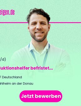 Produktionshelfer (m/w/d) befristet - Mühlheim (Donau)