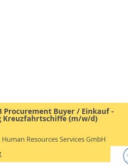 (Junior) F&B Procurement Buyer / Einkauf - Versorgung Kreuzfahrtschiffe (w/m/d) - Hamburg