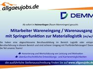 Mitarbeiter (m/w/d) Wareneingang / Warenausgang mit Springerfunktion zur Matriallogistik - Scheidegg