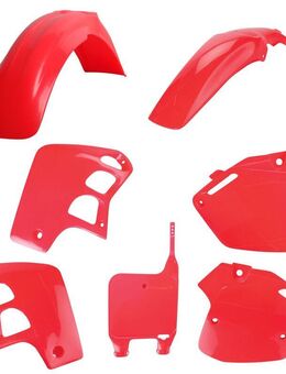 Honda CR 500 Plastiksatz POLISPORT Plastic Kit OEM (91-94) rot - Eschershausen
