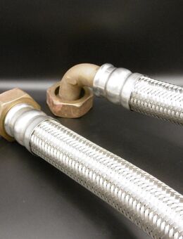 Panzerschlauch 1 1/4" ÜM AG Edelstahl Armatur Sanitär Flexschlauch 90° 60cm BWT - Singen (Hohentwiel) Zentrum