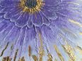 Struktur Gemälde "Abstrakte Blume",mit Blattmetall überzogen. in 72172