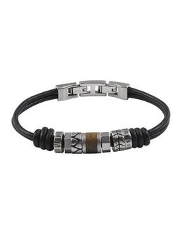 Fossil Armband Schmuck Geschenk Edelstahl Leder Armschmuck