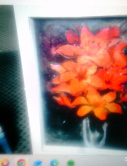 Impressionistisches Gemälde Paul G Brida Reutlingen  "Blumen Gladiolen Stilleben" Maler des XX - Sternenfels