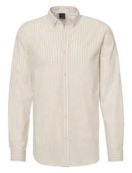 John Devin Langarmhemd Regular Fit Streifenhemd mit Button-down-Kragen, aus reiner Baumwolle