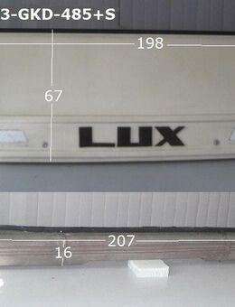 Bürstner Wohnwagen 485 Gaskastendeckel ca 198 x 67 gebr. mit Blende/Verkleidung 275 x16 (LUX) - Bugfrontdeckel / Bugklappe / Gasklappe / Flaschenkastendeckel / Flaschenkastenabdeckung - Schotten Zentrum